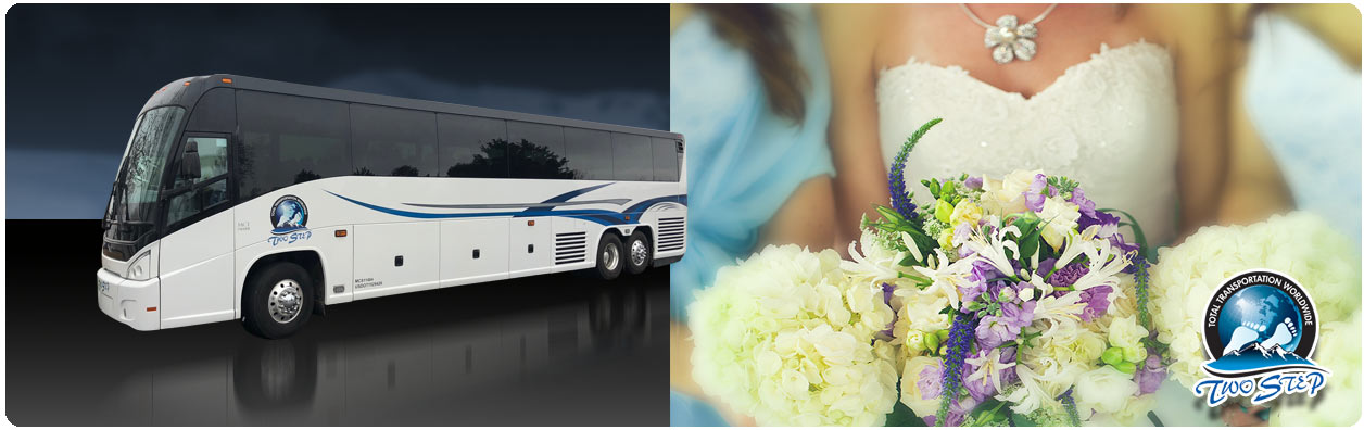 Denver Wedding 54 Passenger Motor Coach Bus Service